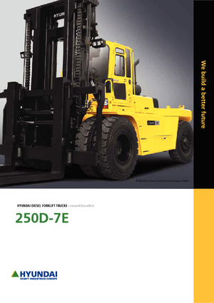 Wózki widłowe z silnikiem wysokoprężnym Hyundai 250 D 7 E