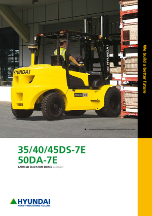 Wózki widłowe z silnikiem wysokoprężnym Hyundai 45 DS 7 E