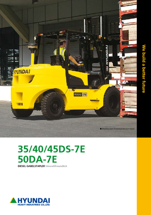 Wózki widłowe z silnikiem wysokoprężnym Hyundai 45 DS 7 E