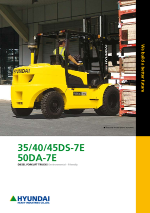Wózki widłowe z silnikiem wysokoprężnym Hyundai 45 DS 7 E