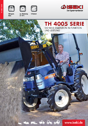 Traktory miejskie z zaczepem przednim Iseki 4295 AHL