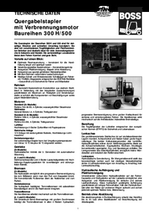 Spalinowe wózki widłowe boczne Steinbock 547