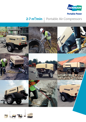 Przenośne sprężarki i kompresory powietrza - wyskoprężne, elektryczne i spalinowe Doosan 7/41 