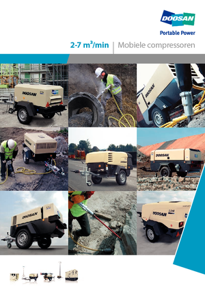 Przenośne sprężarki i kompresory powietrza - wyskoprężne, elektryczne i spalinowe Doosan 7/41 