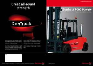 Wózki widłowe z silnikiem wysokoprężnym DanTruck 9496 Power +