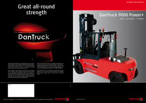 Wózki widłowe z silnikiem wysokoprężnym DanTruck 9686 Power +