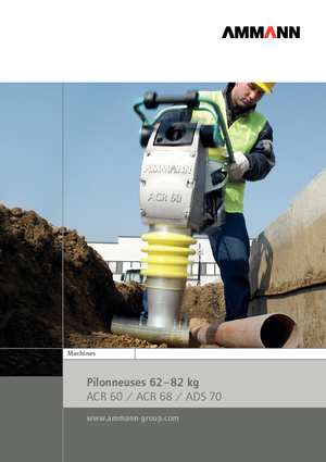 Ubijaki wibracyjne diesel i benzynowe Ammann ATR 60 C