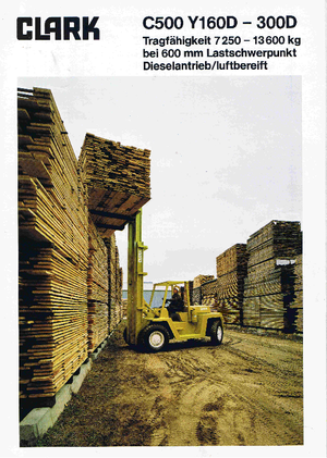 Wózki widłowe z silnikiem wysokoprężnym Clark C 500-ys-250 D