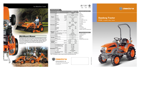 Traktory miejskie z zaczepem przednim Kioti CK 22 HST