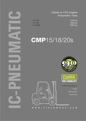 Wózki widłowe z silnikiem wysokoprężnym Clark CMP 18 D