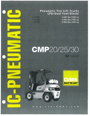 Wózki widłowe z silnikiem wysokoprężnym Clark CMP 30 D