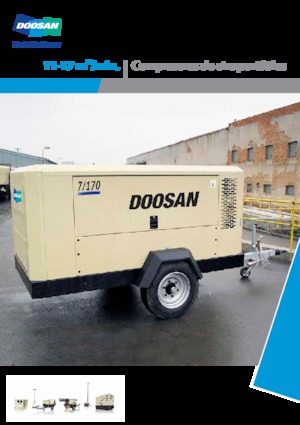 Przenośne sprężarki i kompresory powietrza - wyskoprężne, elektryczne i spalinowe Doosan 7/170