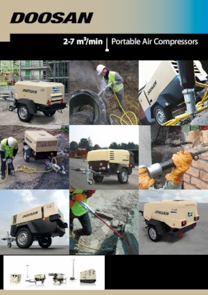 Przenośne sprężarki i kompresory powietrza - wyskoprężne, elektryczne i spalinowe Doosan 7/53 