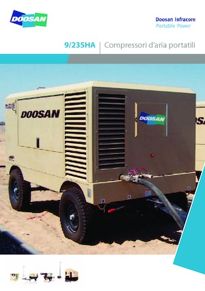 Przenośne sprężarki i kompresory powietrza - wyskoprężne, elektryczne i spalinowe Doosan 9/235 HA 