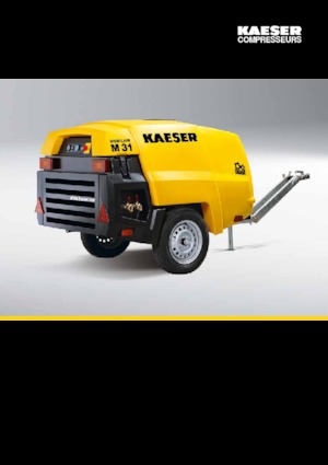 Przenośne sprężarki i kompresory powietrza - wyskoprężne, elektryczne i spalinowe Kaeser Mobilair M 27 PE G 6,5 kVA
