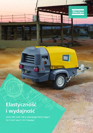 Przenośne sprężarki i kompresory powietrza - wyskoprężne, elektryczne i spalinowe Atlas Copco XAHS 108 Kd