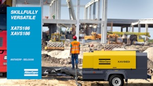 Przenośne sprężarki i kompresory powietrza - wyskoprężne, elektryczne i spalinowe Atlas Copco XAVS 186 Jd