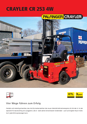 Spalinowe podwieszane wózki widłowe Palfinger CR 253 4W