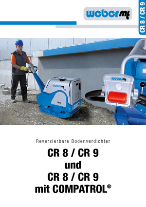 Rewersyjne Zagęszczarki / płyty wibracyjne weber mt CR 9 