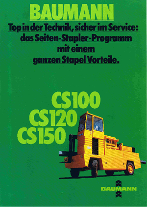 Spalinowe wózki widłowe boczne Baumann CS 100/16/35