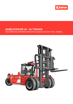 Wózki widłowe z silnikiem wysokoprężnym Kalmar DCD250-12