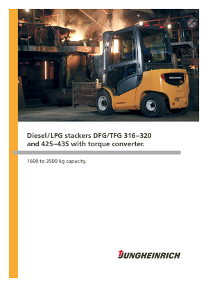 Wózki widłowe z silnikiem wysokoprężnym Jungheinrich DFG 320s