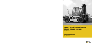 Wózki widłowe z silnikiem wysokoprężnym Caterpillar DP150N