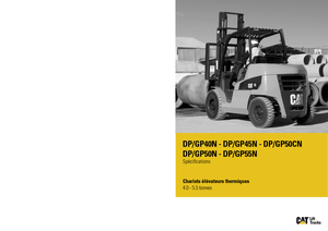Wózki widłowe z silnikiem wysokoprężnym Caterpillar DP55N