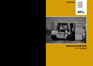 Wózki widłowe z silnikiem wysokoprężnym Caterpillar DP40K