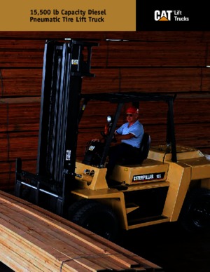 Wózki widłowe z silnikiem wysokoprężnym Caterpillar DP70