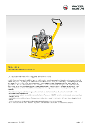 Rewersyjne Zagęszczarki / płyty wibracyjne Wacker Neuson DPU 2540H