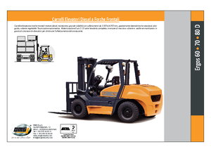 Wózki widłowe z silnikiem wysokoprężnym OMG Ergos 70 D