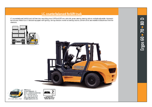 Wózki widłowe z silnikiem wysokoprężnym OMG Ergos 70 D