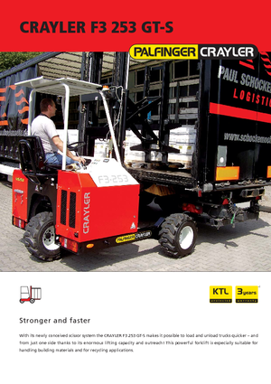 Spalinowe podwieszane wózki widłowe Palfinger F3 253 GT-S