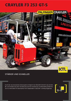 Spalinowe podwieszane wózki widłowe Palfinger F3 253 GT-S