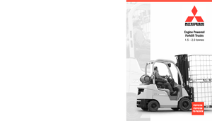 Wózki widłowe z silnikiem wysokoprężnym Mitsubishi FD20CN