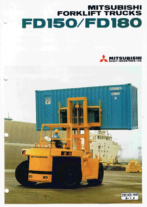 Wózki widłowe z silnikiem wysokoprężnym Mitsubishi FD 150