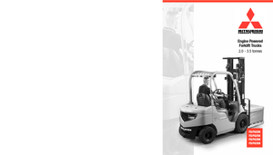 Wózki widłowe z silnikiem wysokoprężnym Mitsubishi FD25N