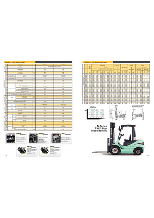 Wózki widłowe z silnikiem wysokoprężnym Maximal FD 25 T-M2WB3