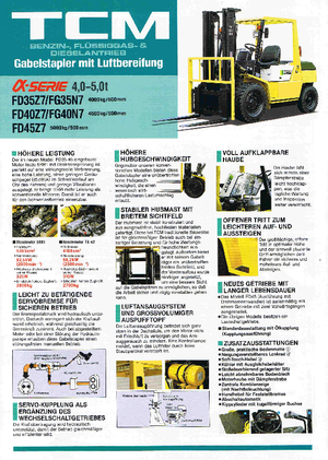 Wózki widłowe z silnikiem wysokoprężnym TCM FD 45 Z 7