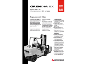 Wózki widłowe z silnikiem wysokoprężnym Mitsubishi FD 40 N