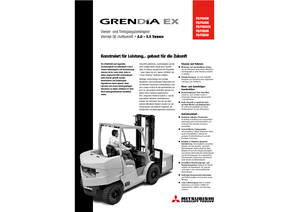 Wózki widłowe z silnikiem wysokoprężnym Mitsubishi FD 40 N