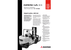 Wózki widłowe z silnikiem wysokoprężnym Mitsubishi FD 40 N