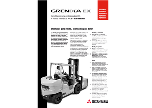 Wózki widłowe z silnikiem wysokoprężnym Mitsubishi FD 40 N