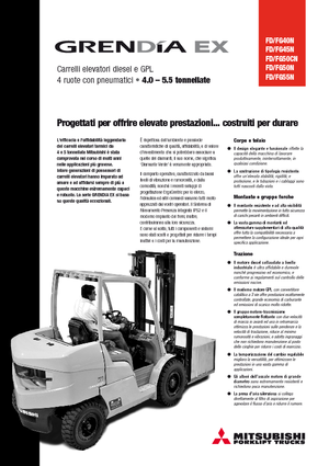 Wózki widłowe z silnikiem wysokoprężnym Mitsubishi FD 50 CN