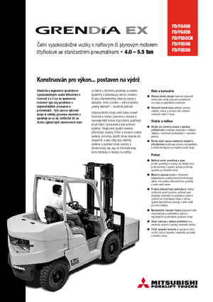 Wózki widłowe z silnikiem wysokoprężnym Mitsubishi FD 50 CN