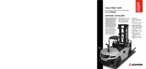 Wózki widłowe z silnikiem wysokoprężnym Mitsubishi FD100N