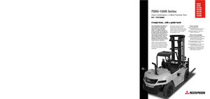 Wózki widłowe z silnikiem wysokoprężnym Mitsubishi FD100N