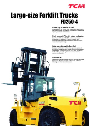 Terenowe wózki widłowe TCM FD 250-4
