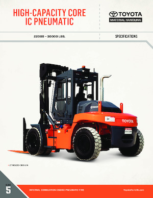 Wózki widłowe z silnikiem wysokoprężnym Toyota 2THD280-24
